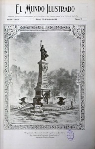 17 El Mundo Ilus 25 oct. 1908 Portada Proy. Mon.  Corregidora_704x1100