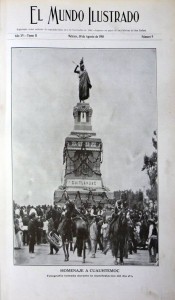 9 El Mundo Ilus 30 agosto 1908 Portada Mon. a Cuauhtémoc_640x1100