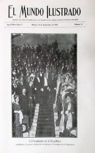 22 El Mundo Ilus 10 sept. 1911 Portada interna Presidente diplomas preparatoria
